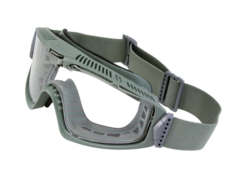 ESS イーエスエス INFLUX AVS GOGGLE フォリアージグリーン / クリアースモークグレイ