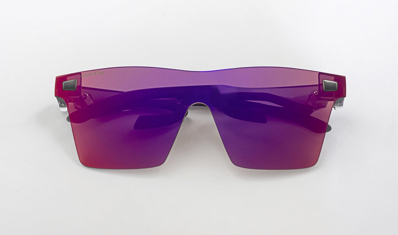 AirFly エアフライ AF-501 C-4 Clear Gray / Purple Mirror Lens